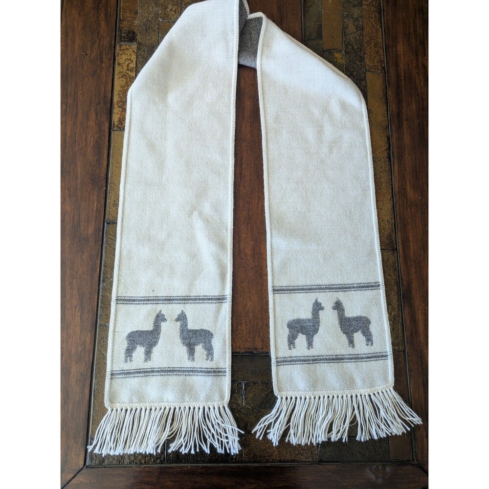 AndeanSun Alpaca Acrylic Scarf Unisex Made in Peru 8"x64"
